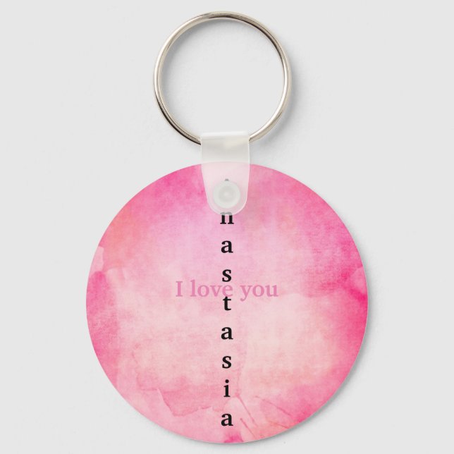 Chaveiro Amazante Cor de Água Rosa (Frente)