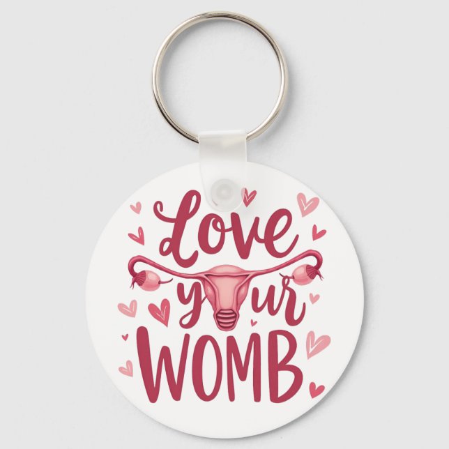 Chaveiro Ame A Sua Mulher Aborto Utero Positivo (Frente)