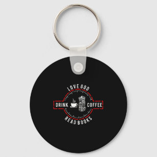 Chaveiro Ame Deus Beba Café Leia Livros