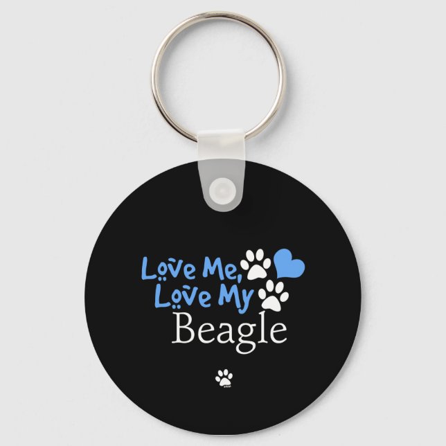 Chaveiro Ame-Me, Ame A Minha Beagle (Frente)