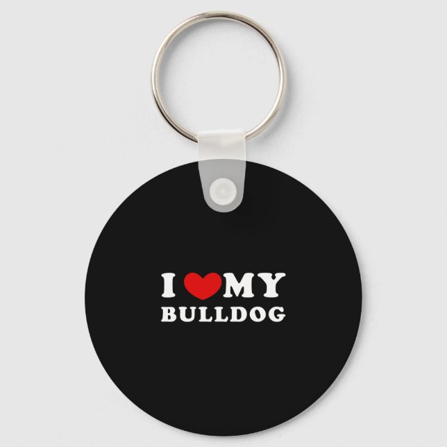 Chaveiro Ame Meu Buldogue (Frente)