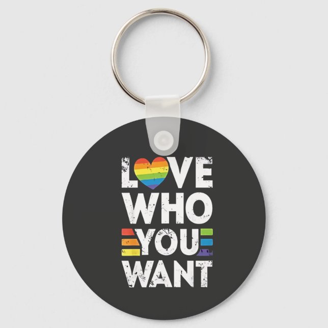 Chaveiro Ame Quem Você Quer O Orgulho LGBT Mês (Frente)