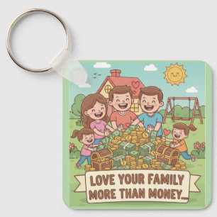 Chaveiro Ame Sua Família Mais Do Que Dinheiro