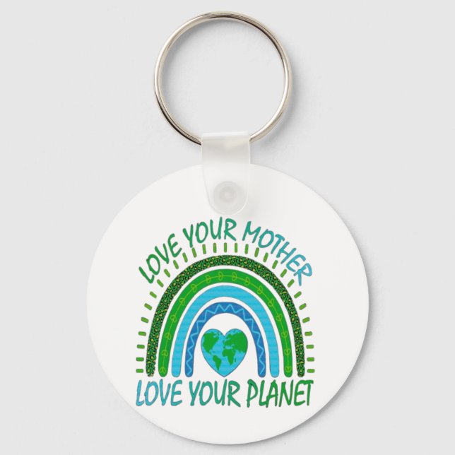 Chaveiro 💚 Ame Sua Mãe, Ame Seu Planeta 🌍 (Frente)