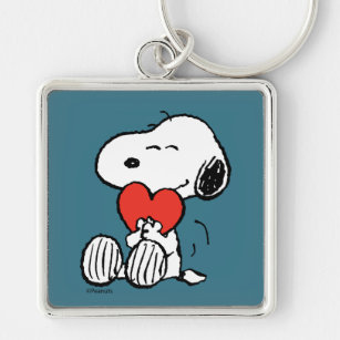 Chaveiro Amendoins   DIA DE OS NAMORADOS   Snoopy Heart Hug