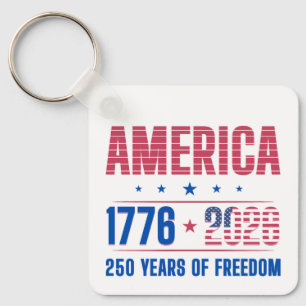 Chaveiro AMÉRICA 1776 2026 250 anos de liberdade