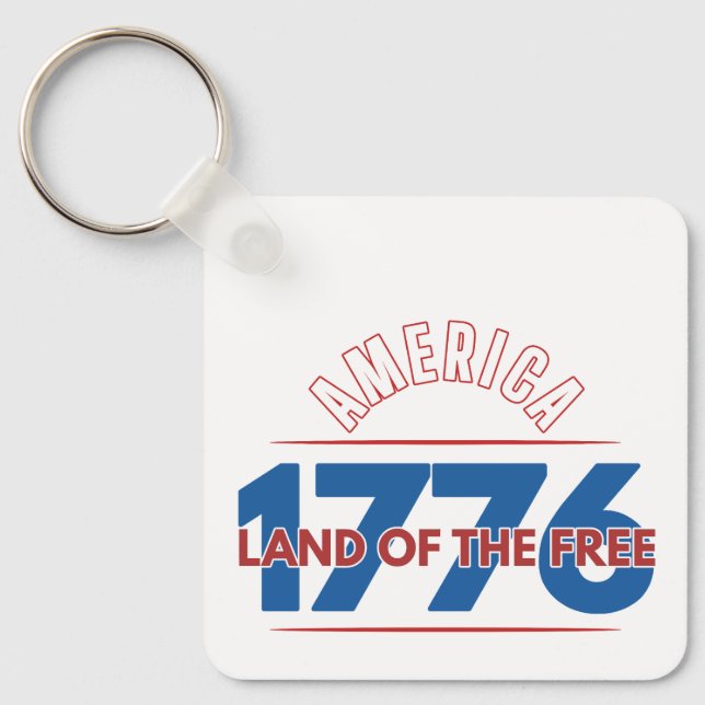 CHAVEIRO AMÉRICA 1776 TERRA DA LIBERDADE   (Frente)