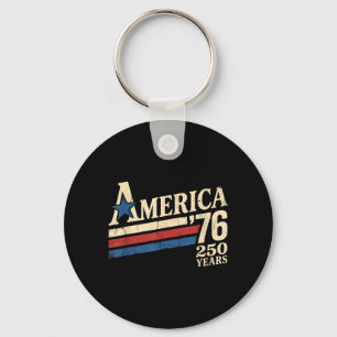 Chaveiro América 76 Retro 250 Anos 1776 2026 250º