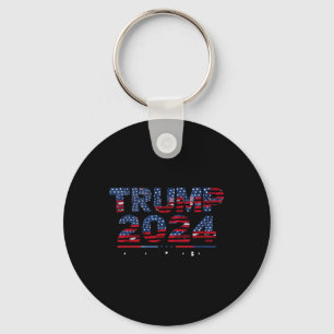 Chaveiro América Apoia Nossa Bandeira 4 De Julho Donald Tru