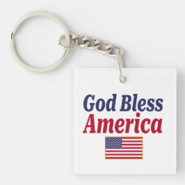 Chaveiro América Deus abençoe Patriótica