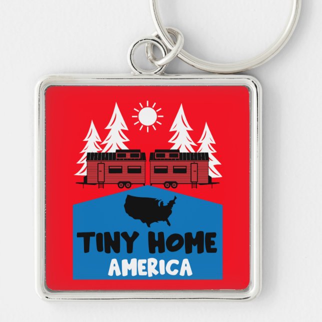 Chaveiro América doméstica do Tiny House (Frente)