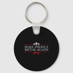Chaveiro América Metal Novamente Trump Rock Heavy Music Thr