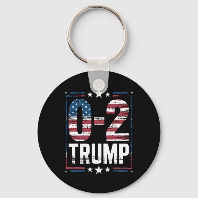 Chaveiro American Flag 0-2 Trump 2024 (Frente)