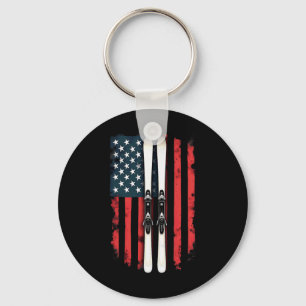 Chaveiro American Flag Alpino Skiier 1