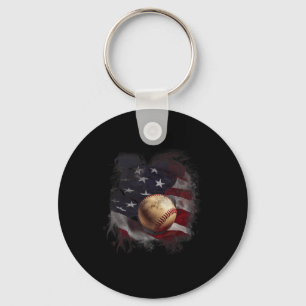 Chaveiro American Flag Bysebyll Vintage 4 De Julho Onu Pat