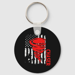 Chaveiro American Flag Estados Unidos Tornado Storm Chaser