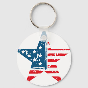 Chaveiro American Flag Grunge Vintage Tshirt Coffee Mug Key