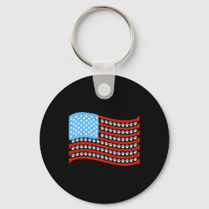 Chaveiro American Flag Vet Tech 4 De Julho Veterinary Patr