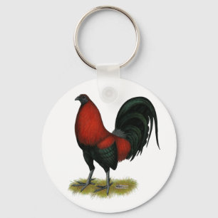 Chaveiro American Game BB Black Red Rooster