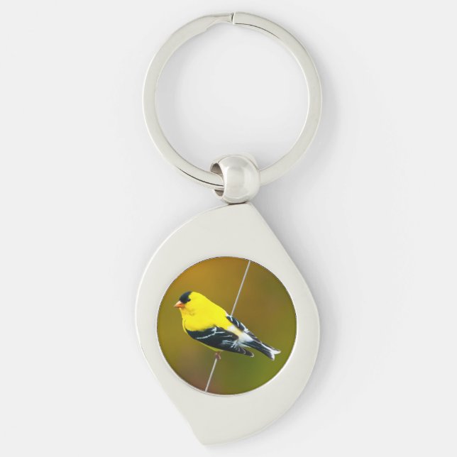 Chaveiro American Goldfinch - Fotografia original (Frente)