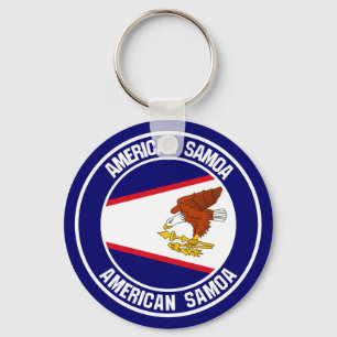 Chaveiro American Samoa Round Emblem