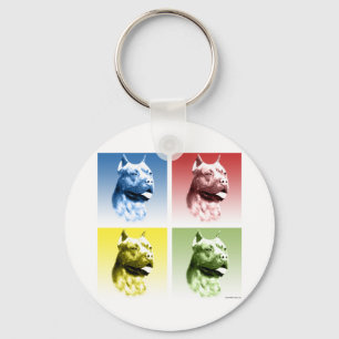 Chaveiro American Staffordshire Terrier Pop Art