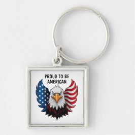 Chaveiro American USA Eagle Flag
