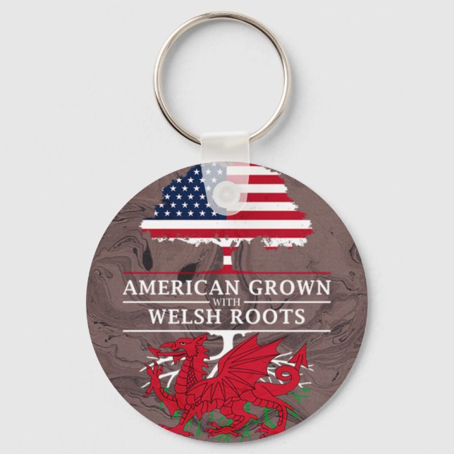 Chaveiro Americano crescido com estilo de mármore galês Roo (Frente)