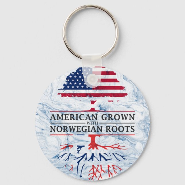 Chaveiro Americano crescido com estilo de mármore norueguês (Frente)
