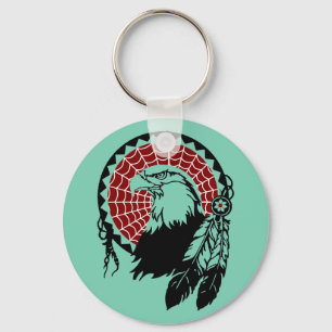 Chaveiro americano de Eagle Dreamcatcher do