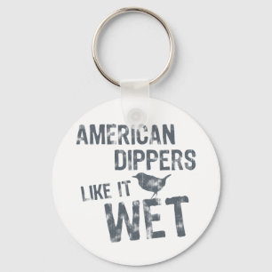 Chaveiro Americano Dippers Gostam De Molhar