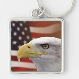 Chaveiro americano USA Flag & Eagle