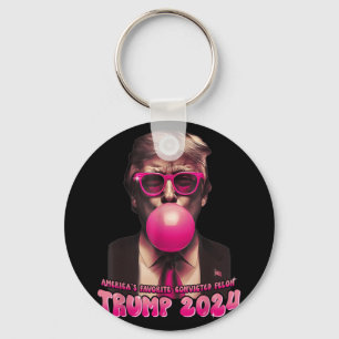 Chaveiro Américas - Favorito condenado Felon Pink Trump Bub