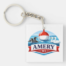 Amery Wisconsin Lake Life Lembrança - Pingente