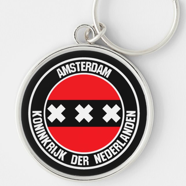 Chaveiro Amesterdã Round Emblem (Frente)