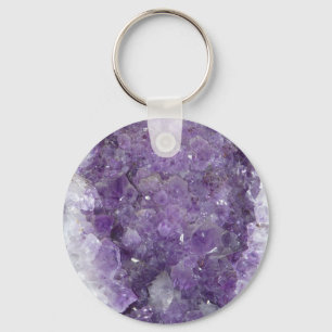 Chaveiro Ametist Geode - Violet Crystal Gemstone