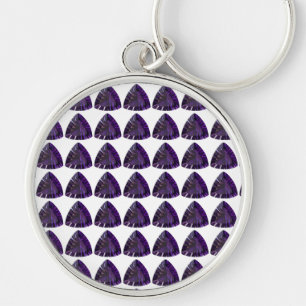 Chaveiro Ametyst Gemstone, Fevereiro Birthstone, Roxo