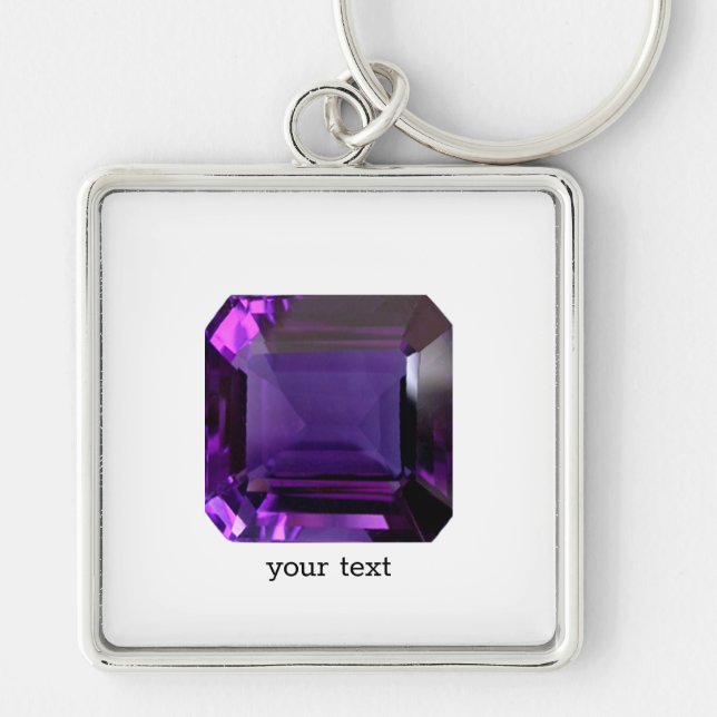 Chaveiro Ametyst Gemstone Purple (Frente)