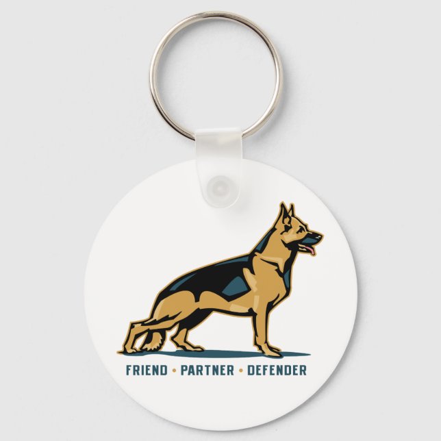 Chaveiro Amigo do german shepherd (Frente)