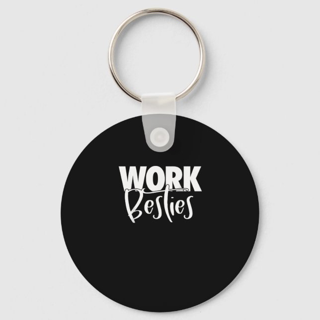 Chaveiro Amigos do Trabalho - Besties do Trabalho (Frente)