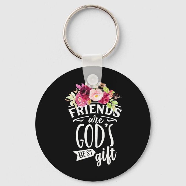 Chaveiro Amigos são o melhor presente de Deus (Frente)