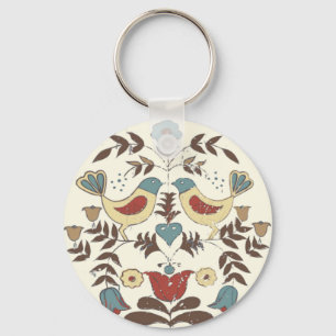 Chaveiro Amish Hex Sinal Bird Americana da Pensilvânia Hola