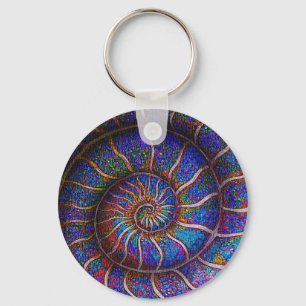 Chaveiro Ammonite Binário