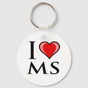 Chaveiro Amo MS - Mississippi