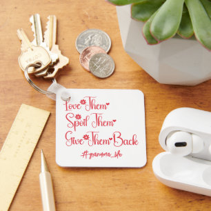 Chaveiro Amo-Os E Os Dão De Volta Engraçada Vovó