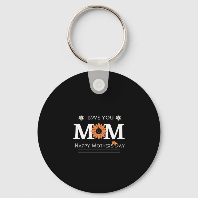 Chaveiro Amo-Te Mãe Design (Frente)