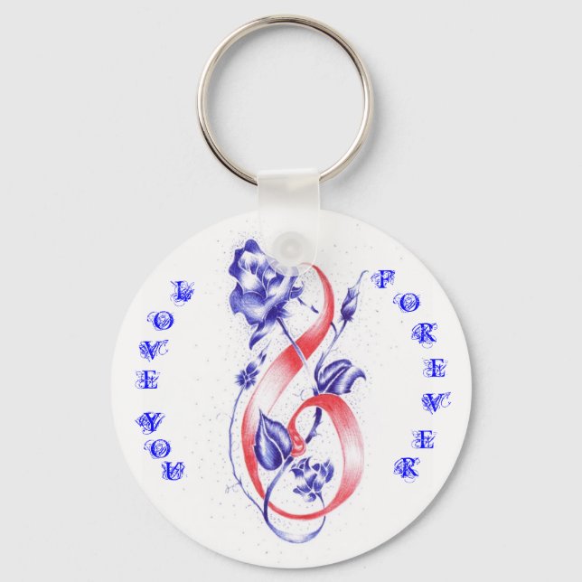 Chaveiro Amo-te para sempre (Frente)