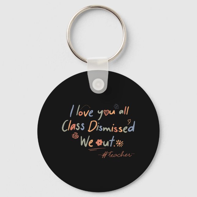 Chaveiro Amo-Te Todos Cl Despedida Professora No Dia Passad (Frente)
