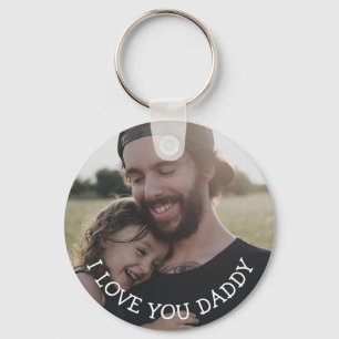 Chaveiro Amo você Pai, personalizada Cadeia de Chaves Fotog