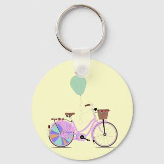 Chaveiro Amor a Ciclo na minha bicicleta rosa por Andy Scul